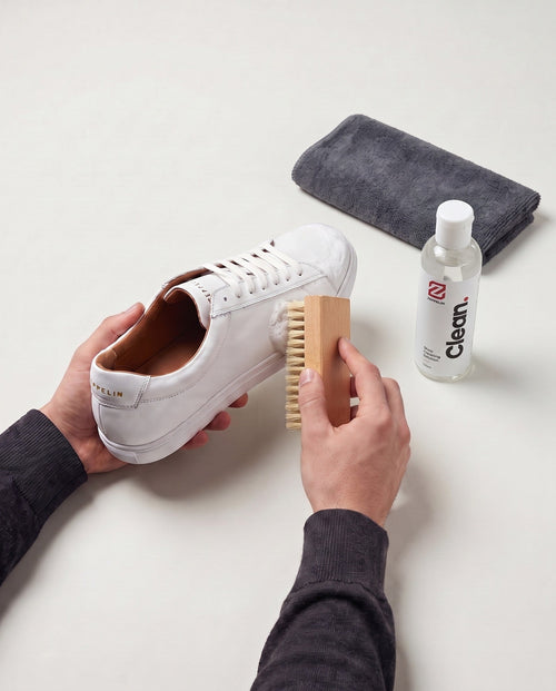 Cleaning a white Voyager with the Zeppelin Clean kit