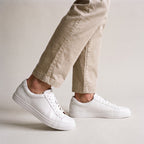 Voyager on foot mid-step